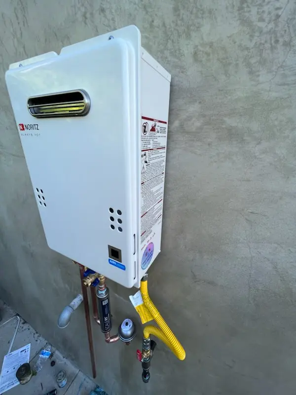 Tankless water heater installation for Mayfield Ranch homes